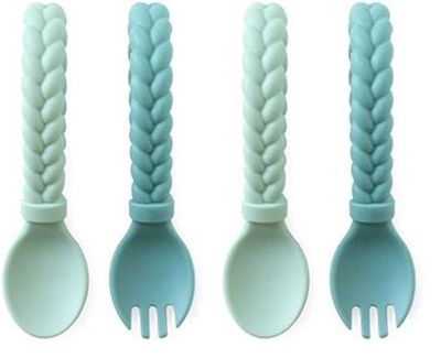 Itzy Spoon + Fork Set Mint
