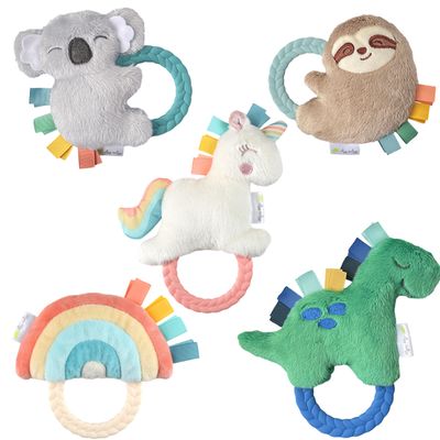 Itzy Plush Rattle Pal with Teether