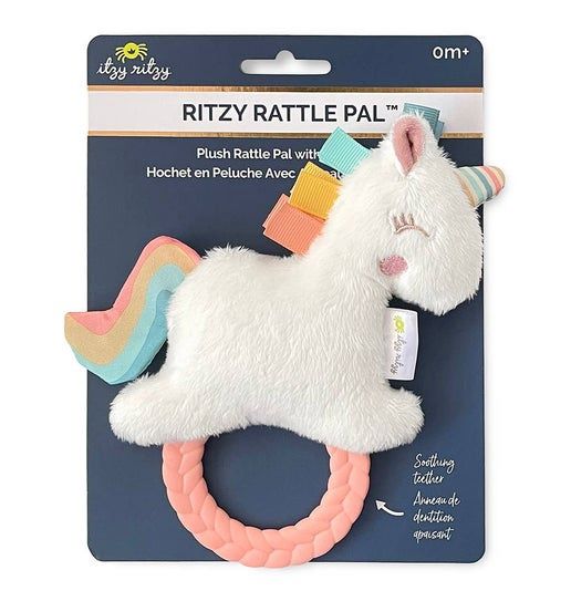Itzy Plush Rattle Pal with Teether, Variation: Unicorn