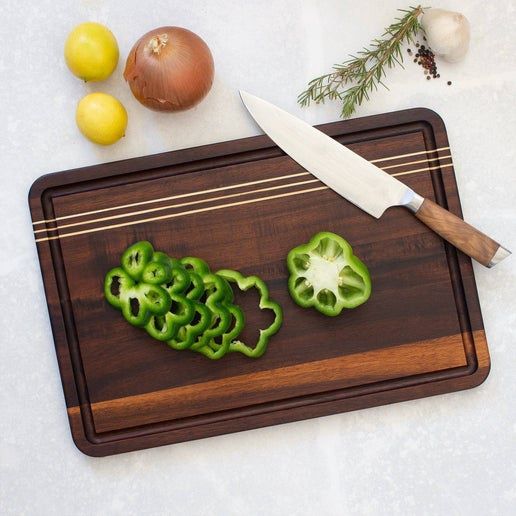 Acacia Wood Cutting Board with Juice Groove
