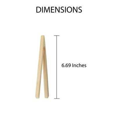 Toast Tongs, Bamboo, 6.5in