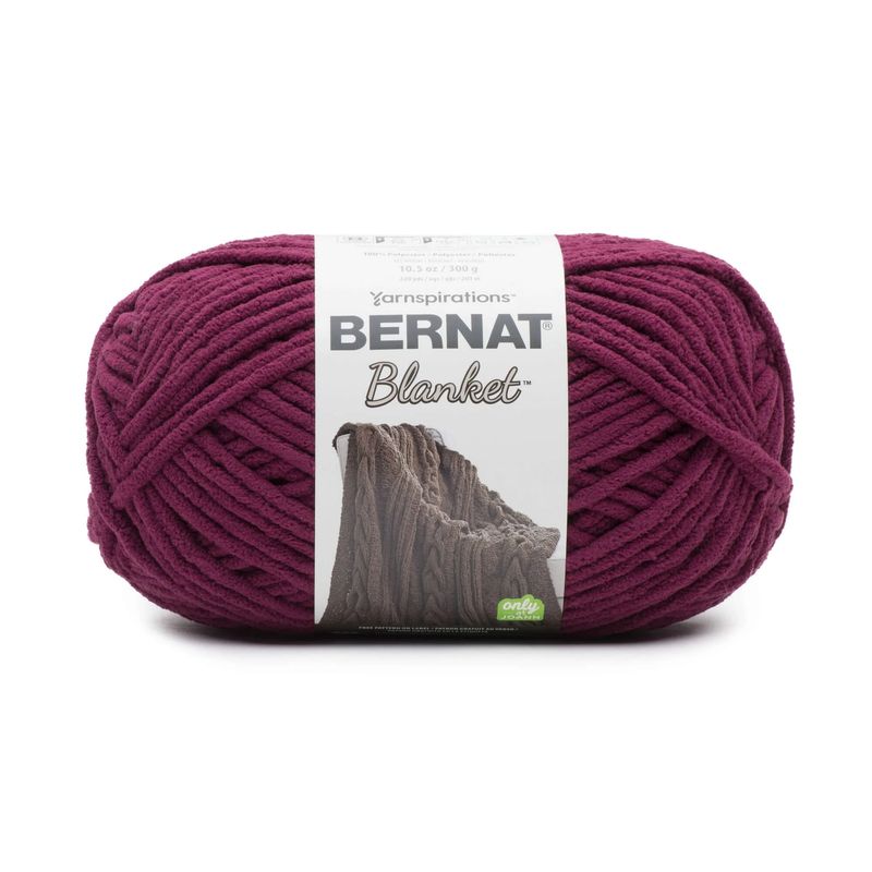 Bernat Blanket - Burgundy Plum