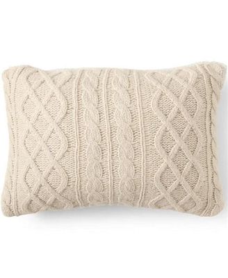 Ivory Knit/Fleece Pillow