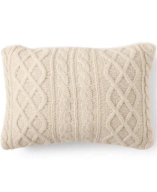 Ivory Knit/Fleece Pillow