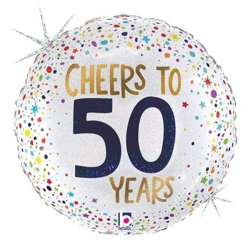 18" Cheers to 50 Years Anniversary Birthday Party