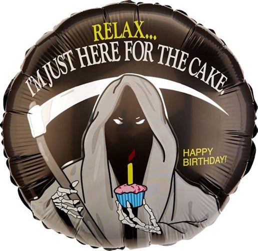 Betallic Grim Reaper Foil Package Balloon, 18&quot;