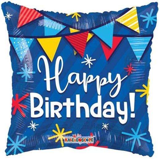 Birthday Pennants Foil Balloons 18&quot;