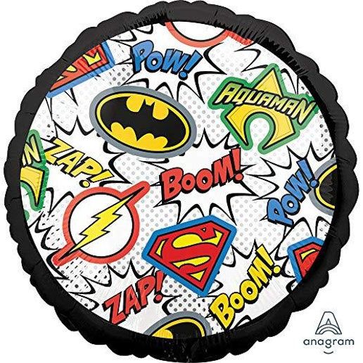 Justice League Party Round Foil Balloon