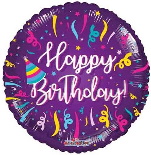 Birthday Streamers Foil Balloons 18"