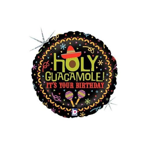 Holy Guacamole Birthday Holo Foil Balloon