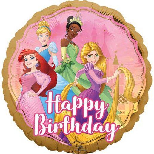 Once Upon a Time Happy Birthday Disney Princess 17" Balloon
