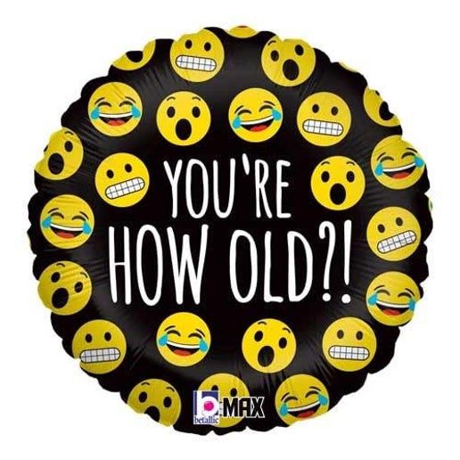 How Old Emoji Balloon