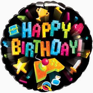 Video Games Balloon Birthday Game Controller