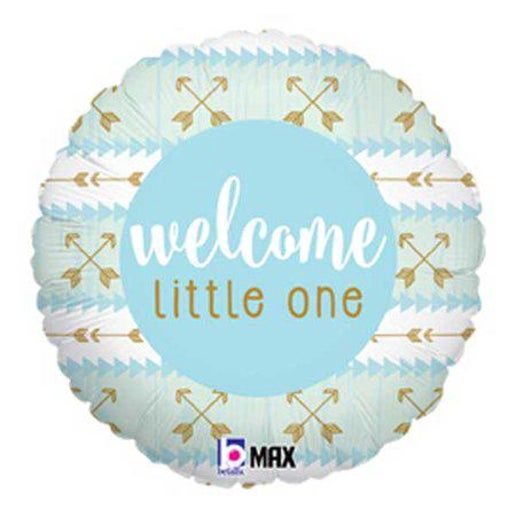 Welcome Little One Blue Balloon