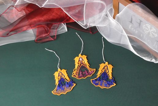 Free Standing Lace Nativity Angels | Set of 3