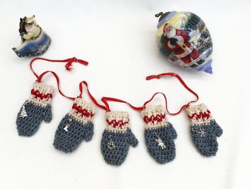 Garland Sock Monkey Crocheted Mittens