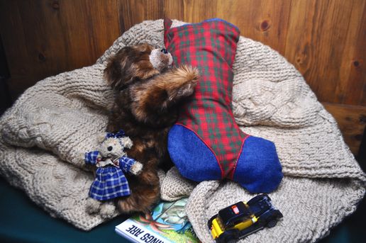 Handmade Cotton Lined Christmas Stockings in Classic Red and Green Plaid