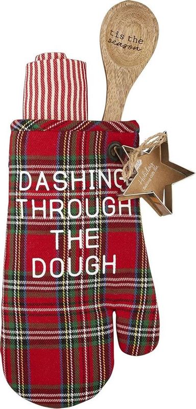 Baking Oven Mitt Towel Set - Dashing