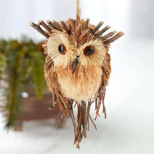 Natural Twigs and Sisal Woodland Owl