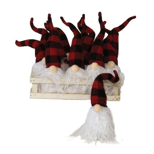 Plush Red/Black Plaid Santa Gnome - Bright Ideas