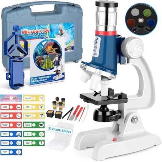 58-Piece Kids Microscope Kit