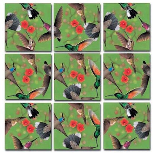 Hummingbirds 9 Piece Scramble Square Puzzle