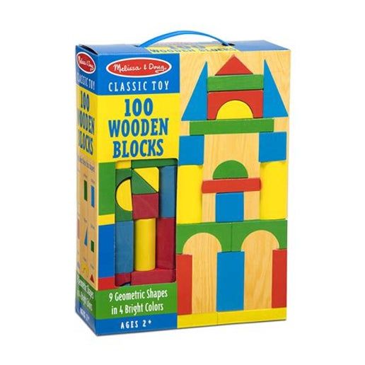 Melissa &amp; Doug - 100 Wooden Blocks