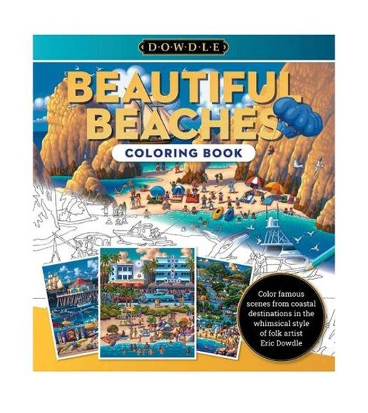 Beautiful Beaches Coloring Book - by Eric Dowdle