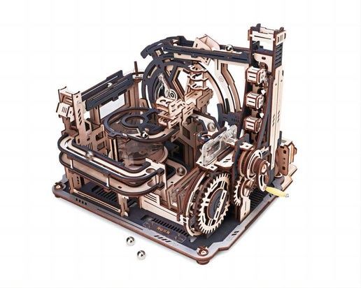 ROKR Marble Spaceport Mechanical Wooden 3D Puzzle Kit
