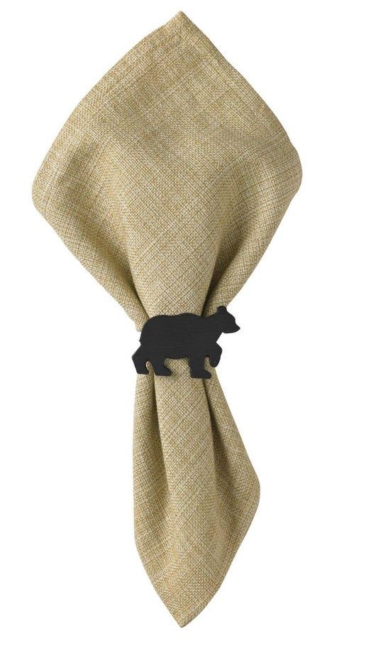 Bear Napkin Ring - Black