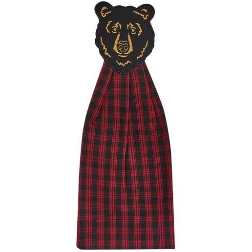 Black Bear Red Dawn Bear Handtowel