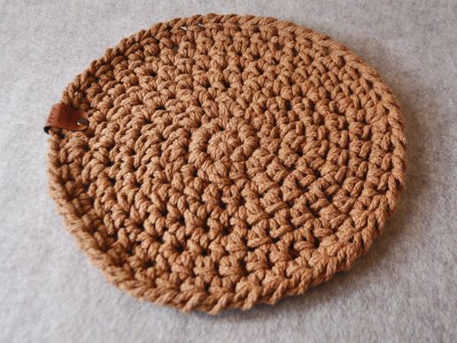 Crocheted Cotton Rope Trivet
