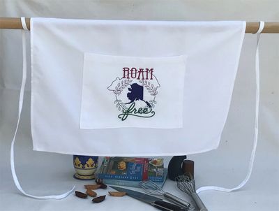 Embroidered Waist Apron | Alaska, Bear &amp; Roam Free