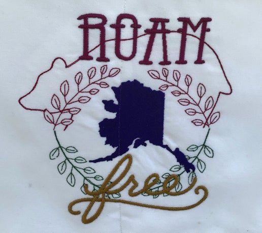 Embroidered Waist Apron | Alaska, Bear &amp; Roam Free