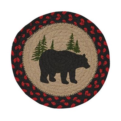Black Bear Braided Trivet - Park