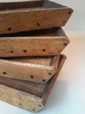 Rustic Farmhouse Tray, Coffee Table Tray 5" x 8"