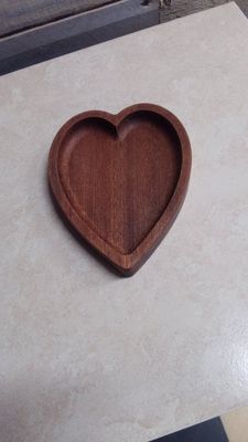Heart Shaped Ring Dish, Jewelry Tray, Catch all Tray.