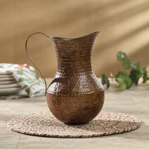 Distressed Copper Pitcher