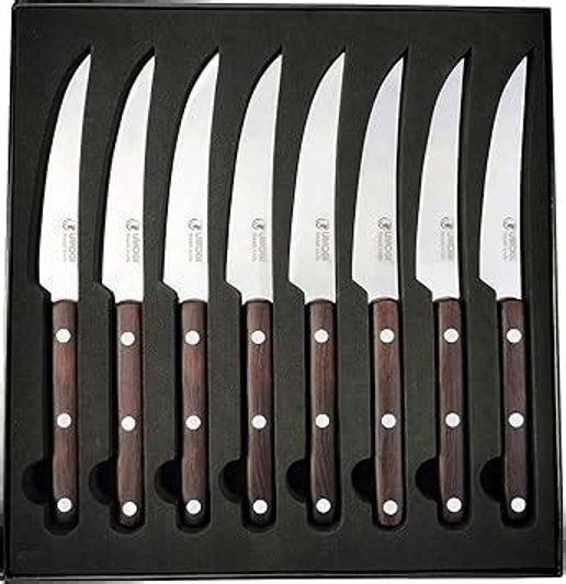 Premium Steak Knives Wood Handle - Set of 8