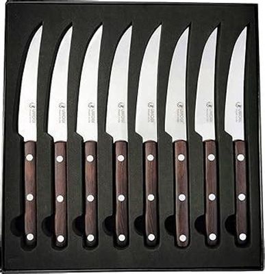 Premium Steak Knives Wood Handle - Set of 8
