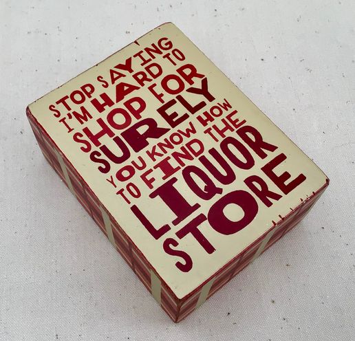 "Hard To Shop For" Box Sign