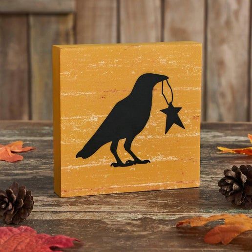 Raven Box Sign 5x5