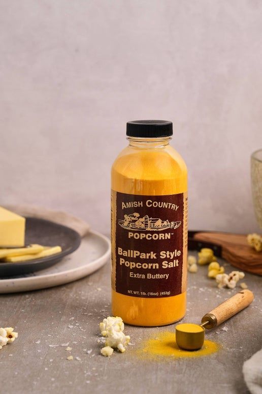Amish Country Popcorn - 16oz. Bulk Bottle of Ballpark-Style Popcorn Salt