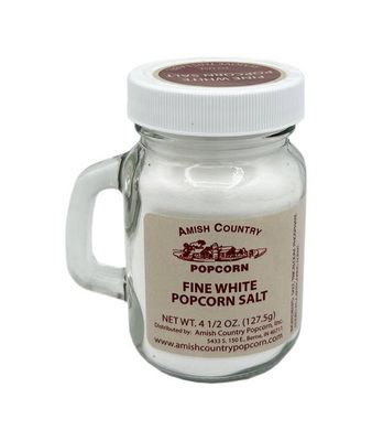 Amish Country Fine White Popcorn Salt 4.5oz