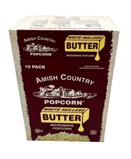 Amish Country Popcorn - Single - Microwave Buttery White Popcorn  **NEW**
