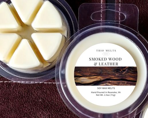 Wax Melts - Smoked Wood &amp; Leather
