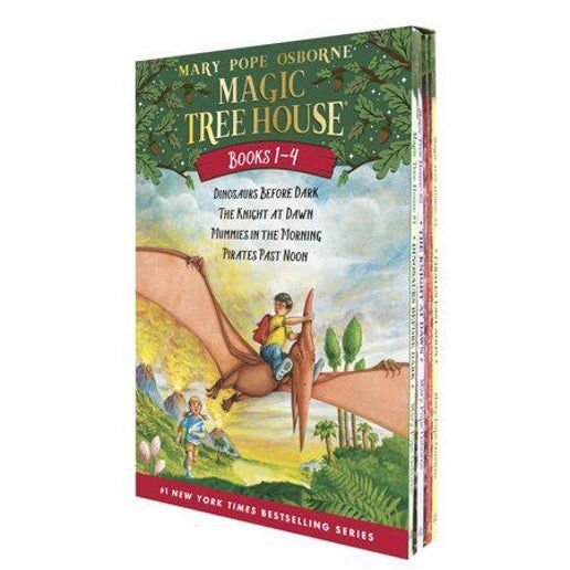 Magic Tree House Boxed Set, Books 1-4: Dinosaurs Before Dark, The Knight at Dawn, Mummies in the Morning, and Pirates Past Noon by Mary Pope Osborne