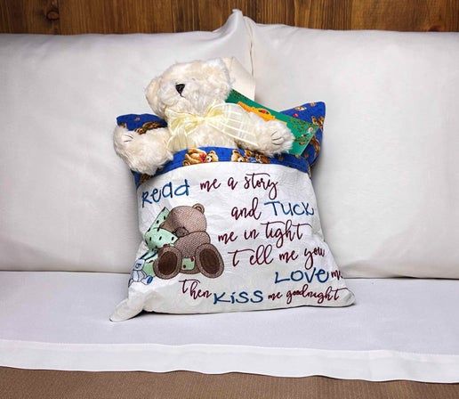 Teddy Bear Reading Pillow