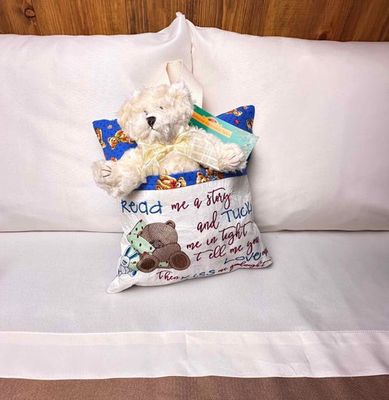 Teddy Bear Reading Pillow