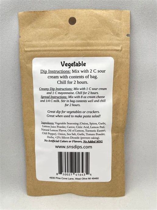 SnS Dips - Vegetable Dip